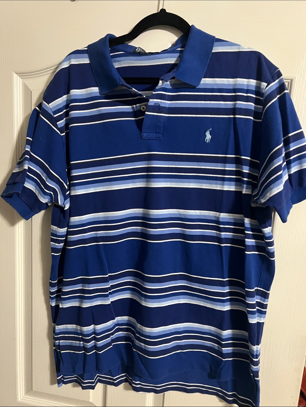 Polo by Ralph Lauren Navy and White Striped Polo Shirt